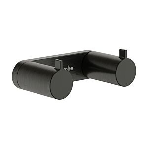 hansgrohe AddStoris S Handtuchhaken 41785340 Wandmontage, 2 Haken, brushed black chrome