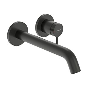 Mitigeur lavabo monocommande hansgrohe Tecturis S 73351340 encastré, pour montage mural, saillie 225 mm, chrome noir brossé