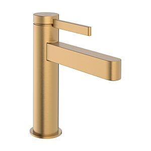 hansgrohe Finoris basin mixer tap 76025140 CoolStart, projection 139mm, with pull rod, brushed bronze