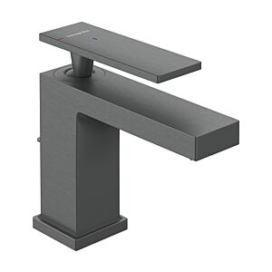 hansgrohe Tecturis E Einhebel-Waschtischarmatur 73001340 Ausladung 122mm, ohne Ablaufgarnitur, brushed black chrome