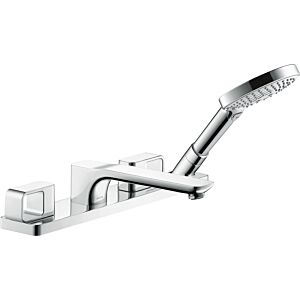 hansgrohe Fertigmontageset Axor Urquiola 11445000 4-Loch-Fliesenrandarmatur, chrom