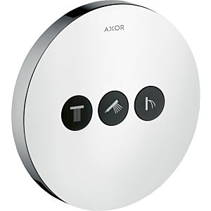 hansgrohe Axor ShowerSelect Round Ventil 36727000 Unterputz Ventil, 3 Verbraucher, chrom