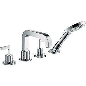 hansgrohe Fliesenrandarmatur Axor Citterio 3945400 Unterputz, Hebelgriffe, chrom  4-Loch
