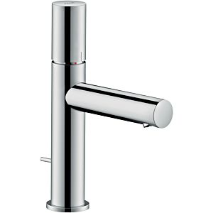 hansgrohe Axor Uno wash basin mixer 45001800 projection 123mm, with zero handle, pop-up waste set, stainless steel look
