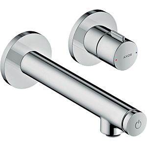 hansgrohe Axor Uno Fertigmontageset 45112800 Unterputz-Waschtischarmatur, mit Ausladung 158mm, Edelstahl-Optik