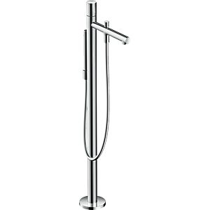 hansgrohe Axor Uno set de finition 45416800 mitigeur bain, sur pied, avec poignée zéro, aspect inox