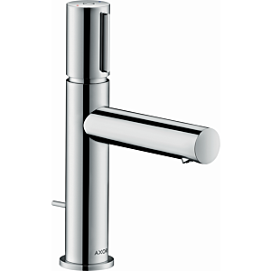 hansgrohe Axor Uno wash basin mixer 45010800 projection 123mm, with pop-up waste set, stainless steel look