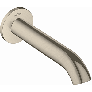 Axor Uno Wanneneinlauf 38411820 Brushed Nickel, gebogen, Wandmontage