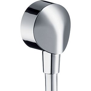 hansgrohe Schlauchanschluss Fixfit E chrom, DN 15, mit Rückflussverhinderer