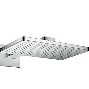 Axor ShowerSolutions Kopfbrause 1jet 35278000 chrom, 46x30cm, mit Brausearm und eckiger Rosette