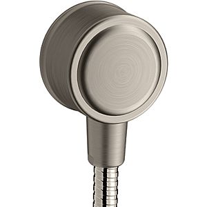 hansgrohe Fixfit Wandanschluss 16884800 mit Rückflussverhinderer, Edelstahl-Optik