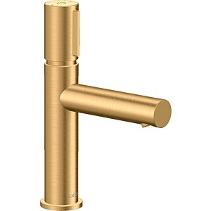 hansgrohe Axor Uno wash basin mixer 45012950 projection 123mm, non-closable waste set, brushed brass