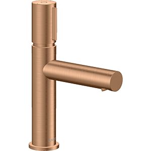 hansgrohe Axor Uno wash basin mixer 45012140 projection 123mm, non-closable waste set, brushed bronze
