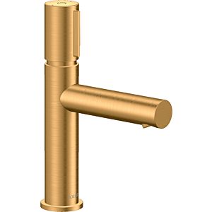 hansgrohe Axor Uno wash basin mixer 45012250 projection 123mm, non-closable waste set, brushed gold optic