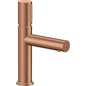 hansgrohe Axor Uno wash basin mixer 45012310 projection 123mm, non-closable waste set, brushed red gold