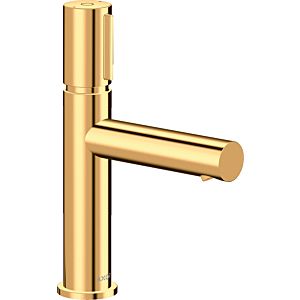 hansgrohe Axor Uno wash basin mixer 45012990 projection 123mm, non-closable waste set, polished gold optic