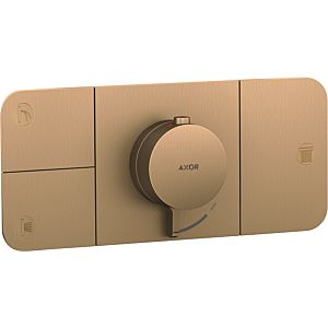 hansgrohe Axor One set de finition 45713140 module thermostatique encastré, 3 consommateurs, bronze brossé