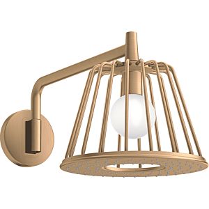 hansgrohe Axor LampShower douche de tête 26031140 avec bras de douche, montage mural, bronze brossé