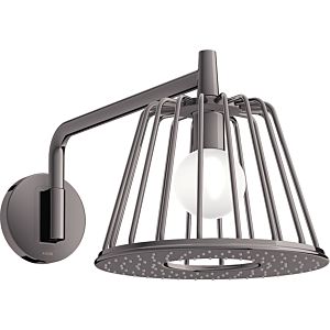 hansgrohe Axor LampShower douche de tête 26031330 avec bras de douche, montage mural, chrome noir poli