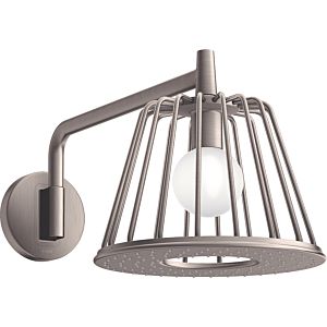 hansgrohe Axor LampShower douche de tête 26031800 avec bras de douche, montage mural, optique inox