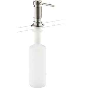 hansgrohe détergent match0 42018800 version intégrée, optique Inox