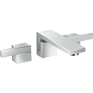 hansgrohe Axor Edge 3-Loch-Waschtischarmatur 46060000 chrom, Unterputz, Wandmontage, Ausladung 190mm