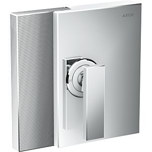 hansgrohe Axor Edge trim set 46651000 concealed shower mixer, diamond cut, chrome