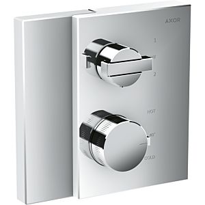 hansgrohe Axor Edge Fertigmontageset 46760000 chrom, Thermostat, Unterputz, 2x Verbraucher