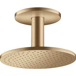 hansgrohe Axor overhead shower 35297140 with ceiling connection, brushed bronze