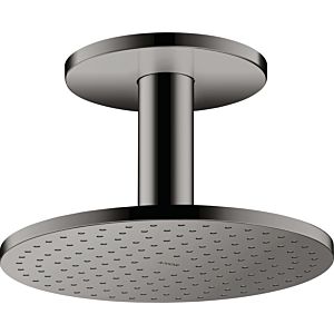 hansgrohe Axor overhead shower 35286330 with ceiling connection, polished black chrome