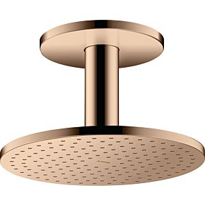 hansgrohe Axor Kopfbrause 35286300 mit Deckenanschluss, polished red gold