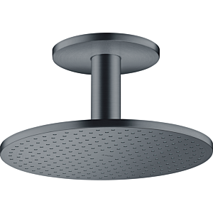 hansgrohe Axor overhead shower 35304340 with ceiling connection, brushed black chrome