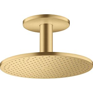 hansgrohe Axor Kopfbrause 35304250 mit Deckenanschluss, brushed gold optic