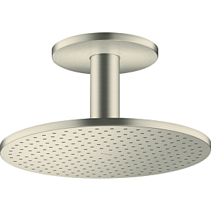 hansgrohe Axor overhead shower 35301820 with ceiling connection, brushed nickel