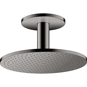 hansgrohe Axor overhead shower 35301330 with ceiling connection, polished black chrome