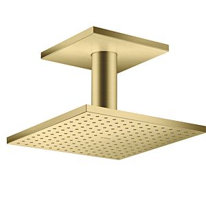 hansgrohe Axor overhead shower 35312950 with ceiling connection, brushed brass