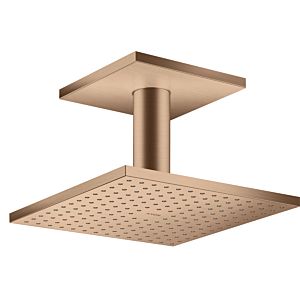 hansgrohe Axor overhead shower 35312310 with ceiling connection, brushed red gold