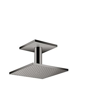 hansgrohe Axor overhead shower 35308330 with ceiling connection, polished black chrome
