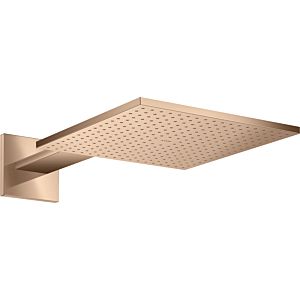 hansgrohe Axor overhead shower 35314300 with shower arm, polished red gold