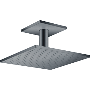 hansgrohe Axor overhead shower 35316340 with ceiling connection, brushed black chrome
