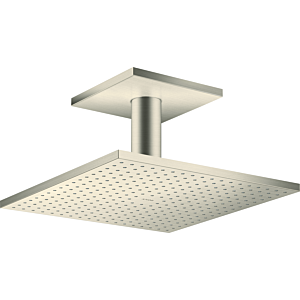 hansgrohe Axor overhead shower 35316820 with ceiling connection, brushed nickel