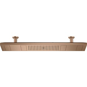 hansgrohe Axor ShowerHeaven overhead shower 10628310 1200x300mm, with lighting 3500 K, brushed red gold