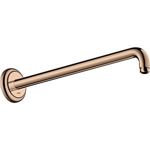 hansgrohe shower arm 27348300 389mm, 90 degree angle, wall mounting, polished red gold