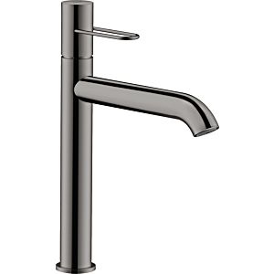 hansgrohe Axor Uno wash basin mixer 38032330 projection 201 mm, non-closing waste set, with loop handle, polished black chrome