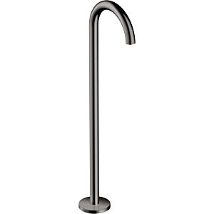 hansgrohe Axor Uno set de finition 38412330 bec de baignoire sur pied, courbé, saillie 226 mm, chrome noir poli