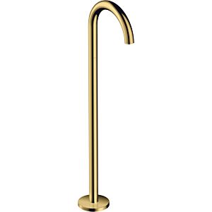 hansgrohe Axor Uno trim set 38412990 floor-standing bath spout, curved, projection 226mm, polished gold optic