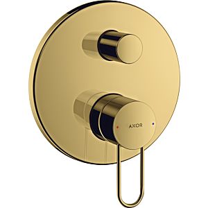 hansgrohe Axor Uno set de finition 38426990 mitigeur de bain à encastrer, avec poignée étrier, optique or poli