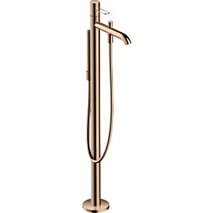 hansgrohe Axor Uno trim set 38442300 bath mixer, floor-standing, with loop handle, polished red gold