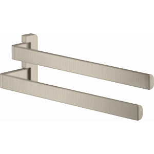 hansgrohe Axor Handtuchhalter 42821820 409mm, 2-armig, schwenkbar, brushed nickel