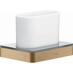 hansgrohe Axor Zahnglas 42834140 Glas, Wandmontage, brushed bronze